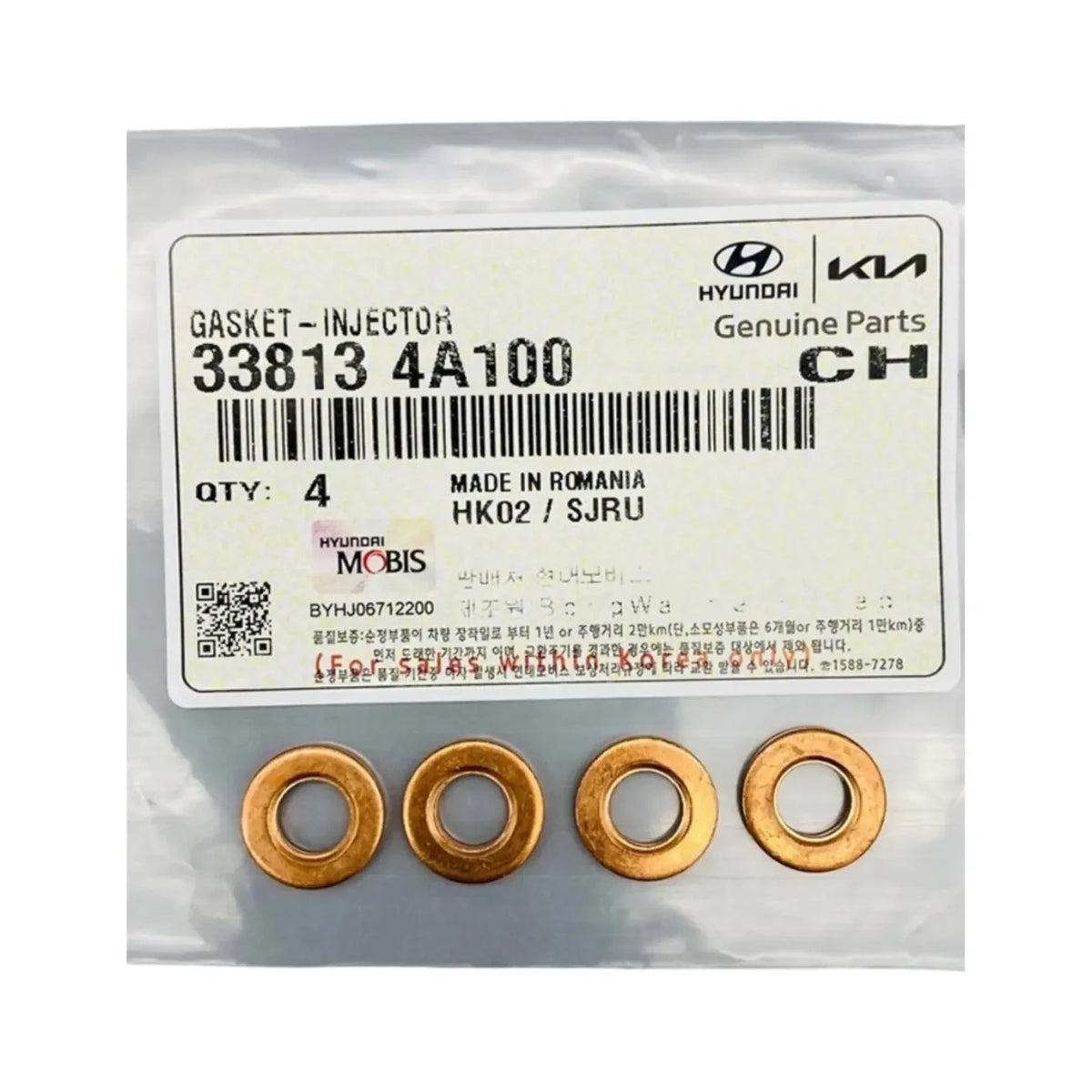 Kit Golillas de Inyector Original Hyundai H1 2.5 D4CB 2012-2020