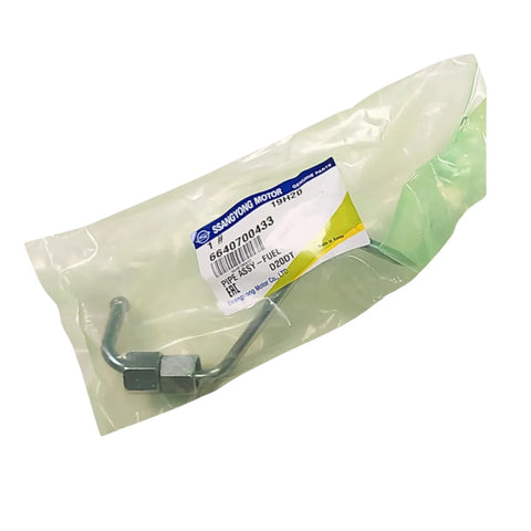 Cañería inyector N°4 Ssangyong 2.0 con empaque original OEM 6640700433
