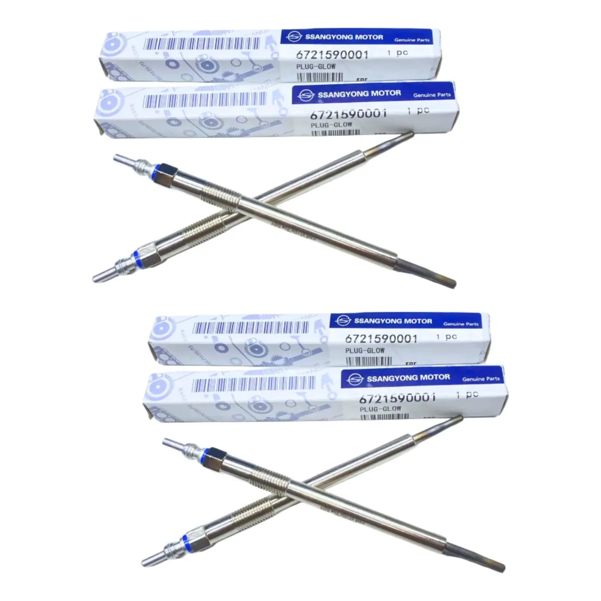 Kit De Bujias Incandecentes SsangYong Grand Musso 2.2 2018-2024 Originales