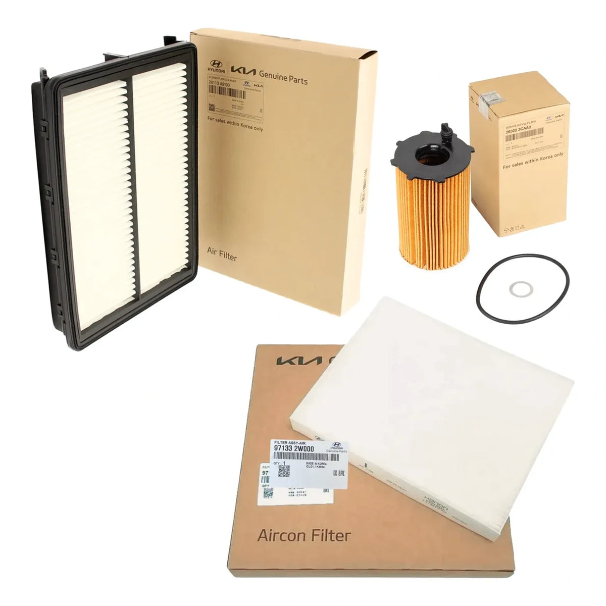 Kit De Filtros Kia Gran Carnival 3.3 2015-2019 Originales